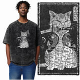 DB Cat Acid-Washed Graphic Tee