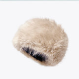 Soft Faux Fur Bucket Hat Women Winter Faux Fur Hat Luxury Fluffy Plush Russian Style Hat Personality Fishermen Hat шапка женс