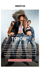 TOYOUTH Women Stretch Jeans 2025 Winter New Slightly Flared Mid-low Waist Slim Fitting Slimming Warm Fleece-lined Long Pants