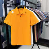Men's Luxury Cotton Polo | Geometric Print Summer Shirt