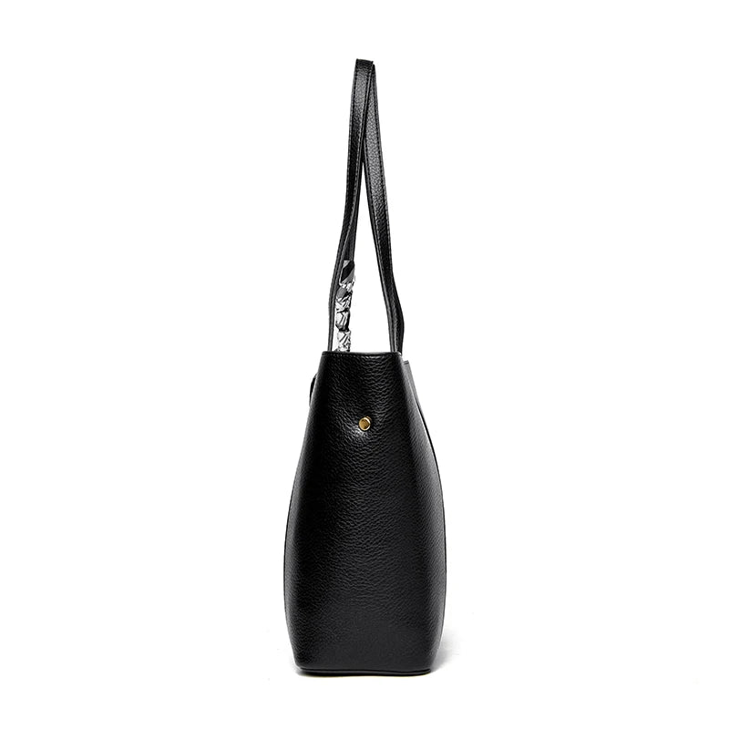 Genuine Brand Women Tote Bag High Quality Soft Leather Large Ladies Shoulder Crossbody Bag Luxury Female Shopping Handbag A Main
