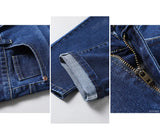 Cotton Men's Jeans Denim Pants Brand Classic Clothes Overalls Straight Trousers for Men Black Oversize Large Size 35 40 42 44 46