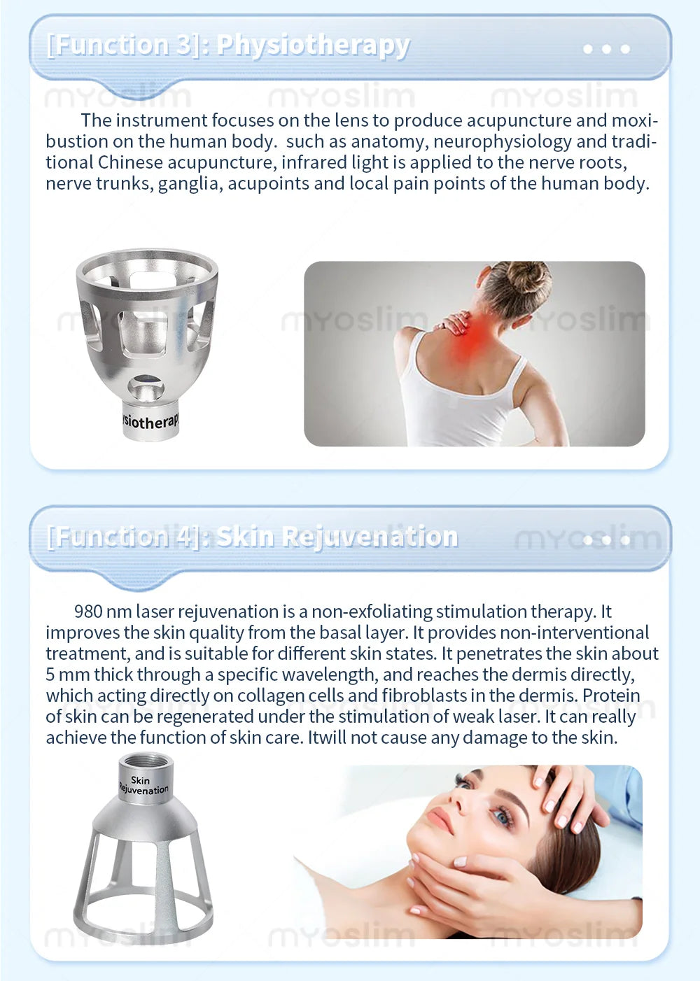 MYOSLIM 5-in-1 980nm Diode Laser Beauty Device