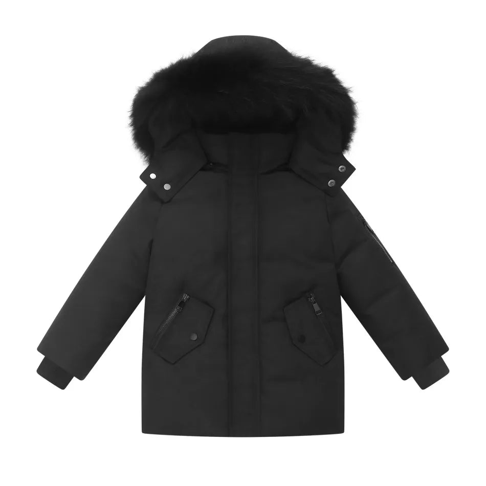 Unisex Matte Winter Parka – Premium Family Matching Coats