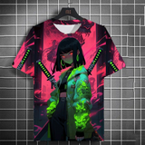 Men's Samurai Anime Graphic T-Shirt