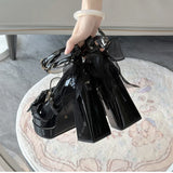 Women's Platform Mary Jane Pumps | Butterfly Strap Heels