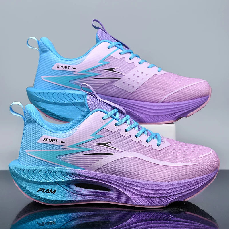 Marathon Running Shoes — Carbon Board, Air Cushion, Breathable & Lightweight Sneakers for Men & Women