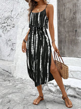 Summer Spaghetti Strap Flowy Dress