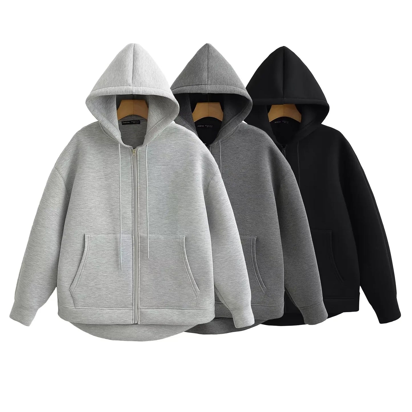 Women’s Casual Relaxed-Fit Hooded Jacket