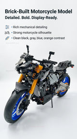 1478pcs Technology Racing Motorcycle Building Blocks Set Fast Speed Bike Small Particle Model DIY Toy for Adult Collectible Gift