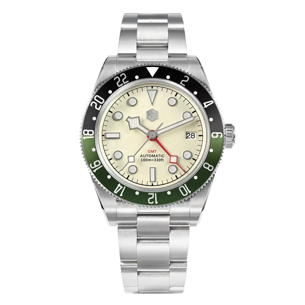 San Martin 39mm NH34 GMT Automatic Watch SN0109