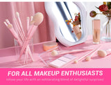 Jessup Pink Makeup Brushes Set 14pcs Make up Brushes Premium Vegan Foundation Blush Eyeshadow liner Powder Blending Brush,T495