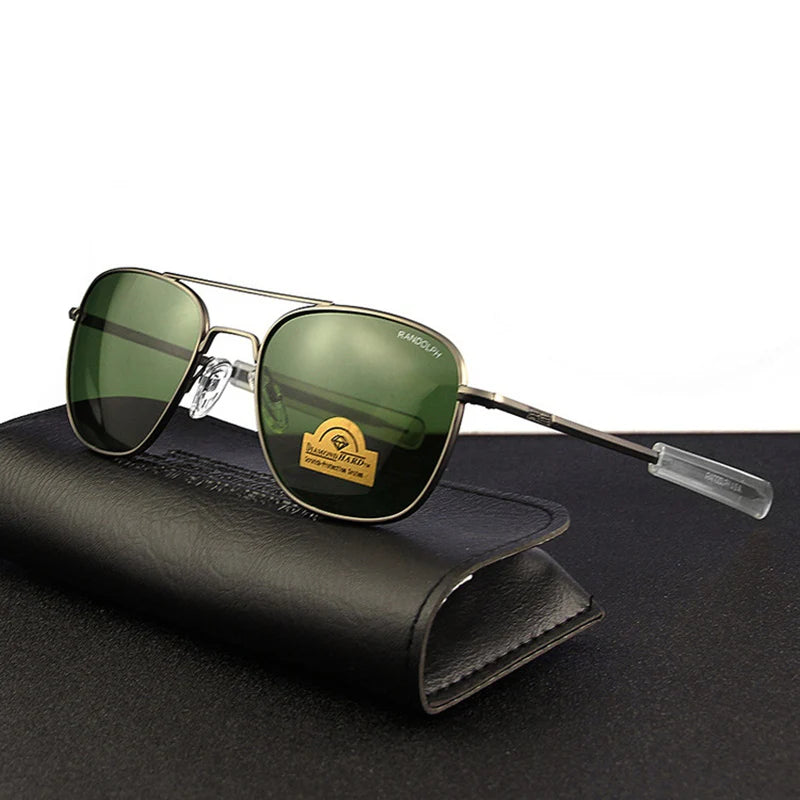 Men's Pilot Sunglasses – Mirror Lens UV400 Alloy Frame