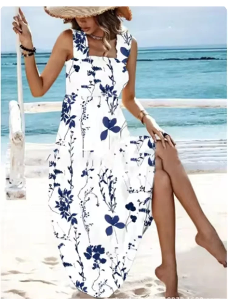 Square Collar Summer Sundress