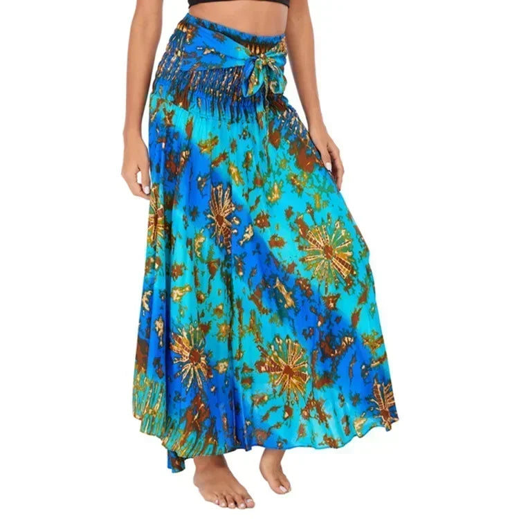 Boho Maxi Skirt – Flowy Ankle-Length Summer Skirt for Women