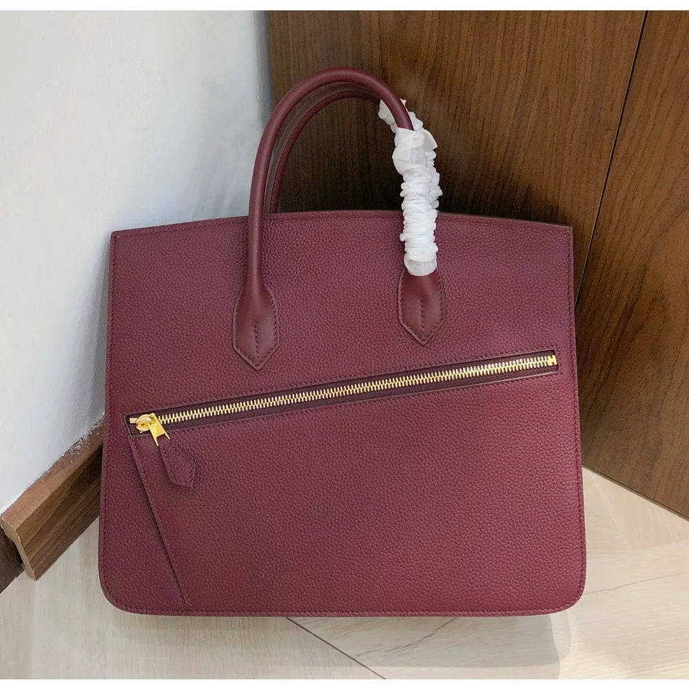 High Texture Handbag New Fashion Temperament Lychee Pattern Irregular Splicing Single Shoulder Messenger Women's Bag Commuting