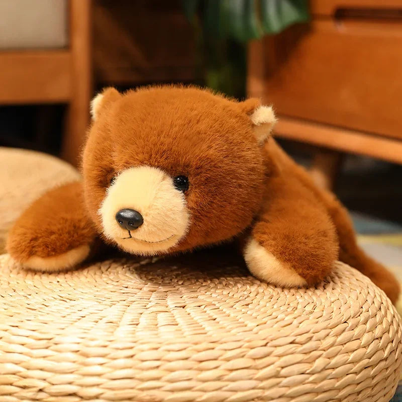 Soft Animal Plush Pillow – Bear & Panda Cuddle Doll
