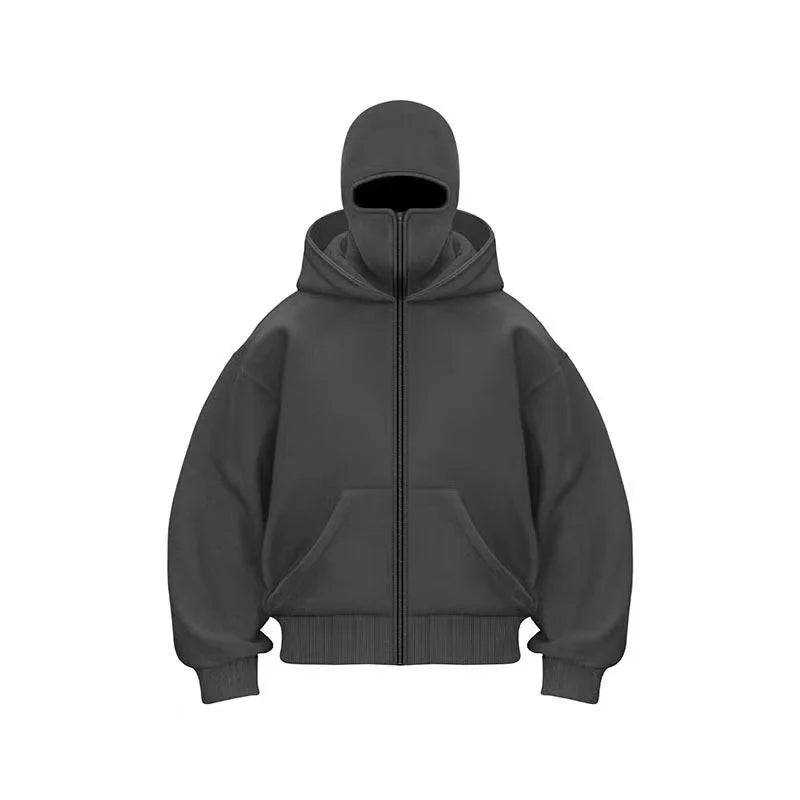 Minimalist Hooded Zip Sweatshirt
