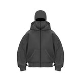 Minimalist Hooded Zip Sweatshirt