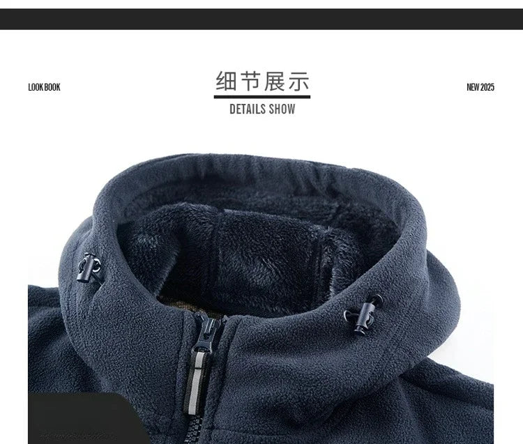Men's Hooded Fleece Jacket – Warm Outdoor Layer