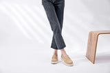 AIYUQI Women's Suede Square-Heel Loafers | British Style