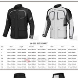 LYSCHY Motorcycle Jacket Pants Suit Cold-proof Waterproof Winter Men Motorbike Riding Moto Jacket Protective Gear Armor Clothing