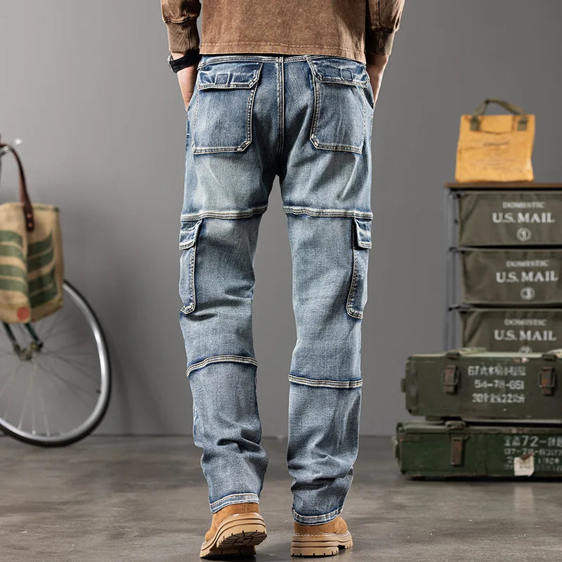 Men's Wide-Leg Straight Jeans | Relaxed Workwear Fit