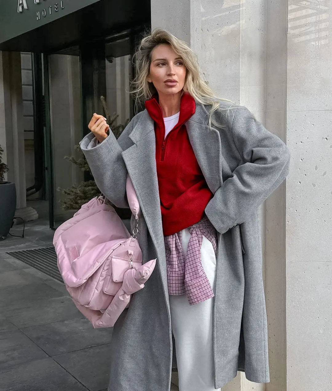 Women Autumn Winter Fleece Hoodies Elegant Stand Collar Zipper Loose Sweatshirt Elegant Solid Pullover Casual Top Streetwear