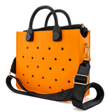 EVA Large Leather Shoulder Bag Handbag Tote Bag Storage for Women Casual Waterproof Beach Bag Hole Fit Charm Fashion Storage Bag