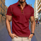 Men's Contrast Stitch Polo Shirt | Breathable Summer Fit