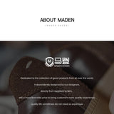 Maden Classic Brown Spliced German Trainer Shoes Flat Low-top Sneakers for Men's Spring and Autumn Casual Lace-up Sporty Shoes