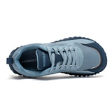 HOBIBEAR Unisex Wide Toe Sneakers Comfortable Walking Shoes Lace Up Outdoor Travel Breathable Running Sneakers