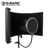G-MARK 5 Panel Vocal Isolation Shield for Studio Recording