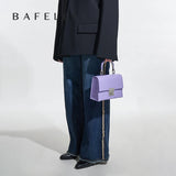 BAFELLI PURSE 2026 LUXURY BAG CROCODILE GRAIN LEATHER EVENING HANDBAG FASHION BUSINESS HANDLE CASUAL WOMEN FEMALE CROSSBODY