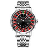 LIGE Men's Rotating Dial Quartz Watch — Luminous, Waterproof, Creative Design