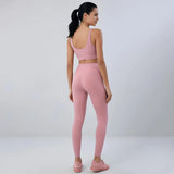 TRY TO BN Gym Sets Woman 2 Piece Sports Bra High Waisted Leggings Fitness Sportswear Women's Tracksuit Yoga Wear Workout Clothes
