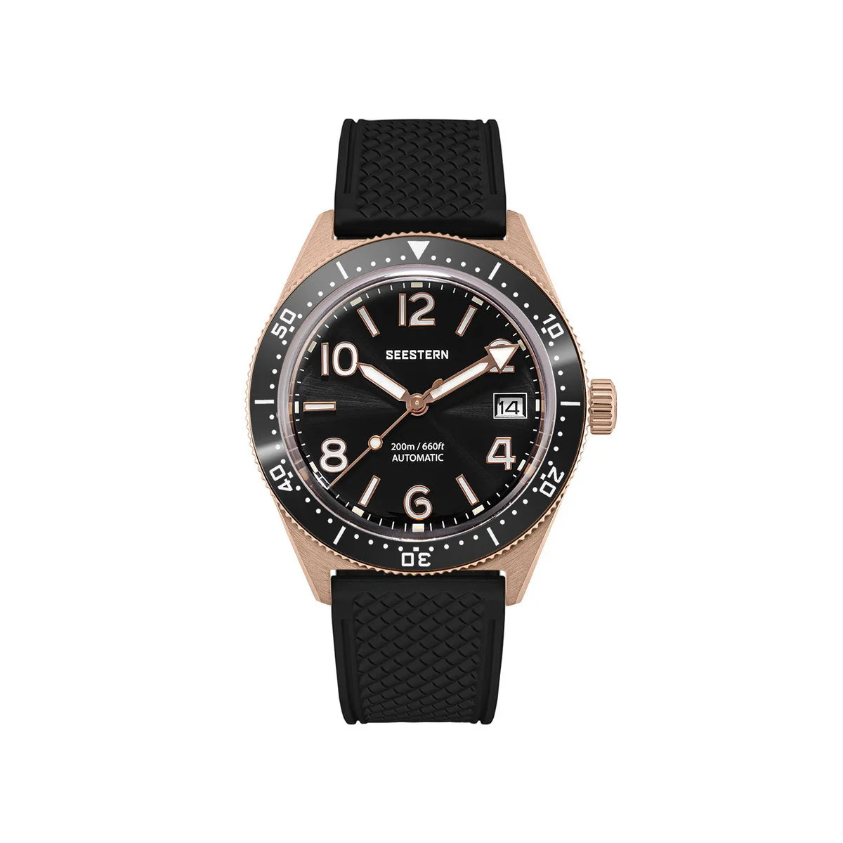 SEESTERN Diver Mens Watch Automatic Japan NH35A Movement 200M Waterproof Mechanical Wristwatches Luminous Domed Crystal S434 new