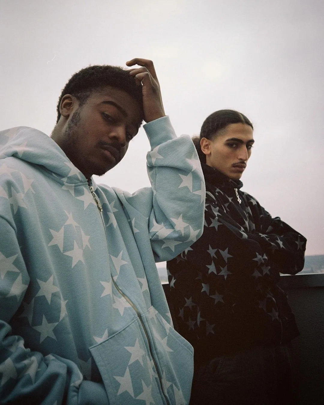 Men’s Y2K Star Print Relaxed Hoodie