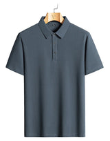 Men's Breathable Mesh Polo Shirt – Ice Silk Summer Top