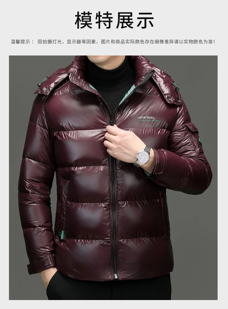 Men's Quilted Hooded Parka – Warm Winter Jacket