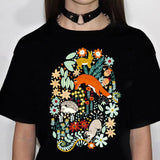 Hedgehog tshirt women comic streetwear summer t shirt female comic 2000s designer clothes