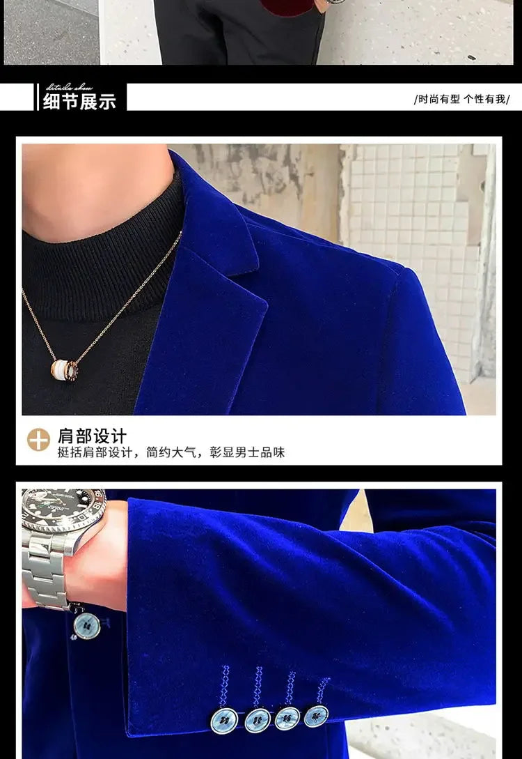 Men’s Slim-Fit Corduroy Blazer