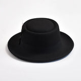 Men's Vintage Felt Fedora Hat with Feather Accent