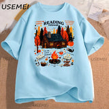 Cozy Cabin Reading Retreat T-Shirt