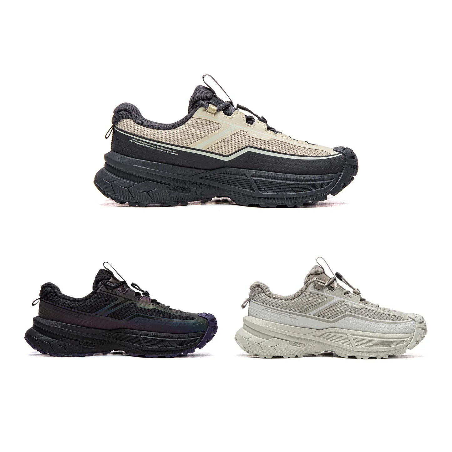 Li-Ning Unisex AXC RUSH 2 Outdoor Hiking Shoes BOOM Cushion Lightweight Springy Stable LiNing Anti-slip Sneakers AHTW003