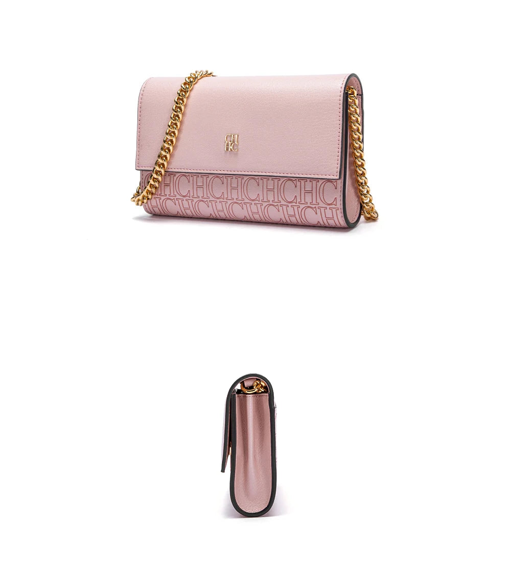 Luxury Letter Print Sequin Crossbody Bag