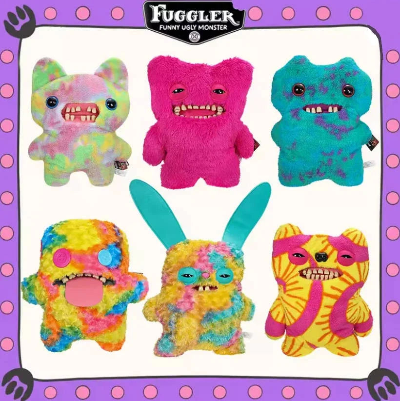 Original Fuggler 16inch  Ugly Teeth Monsters Plush Toys Kawaii Bigg Plushies Pillows Cute Pleuche Halloween Birthday  Doll Gifts