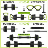 Adjustable Dumbbells 44/66/88 lbs – 4-in-1 Home Gym Set