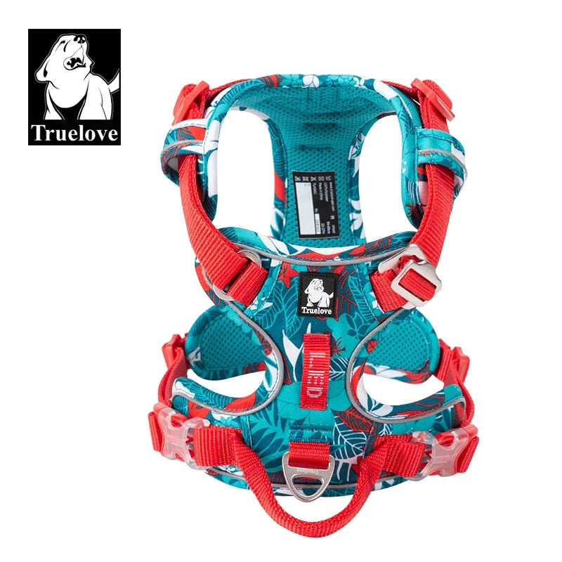 Truelove Dog Harness – Camo Reflective Nylon, All Breeds