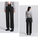 Semir Jeans Women Vintage Long Trousers 2025 New Spring Wide-leg Trousers Comfortable Soft Versatile Trousers